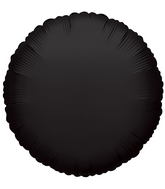 4" Airfill Only Round Black Brand Convergram Balloon