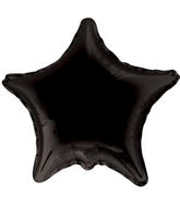 4" Airfill Only Star Black Brand Convergram Balloon