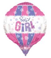 28" Baby Girl Aerostatic 3D Balloon