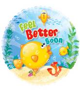 24" Feel Better Soon Clear View Balloon