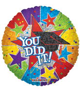 18" You Did It! With Cap Balloon