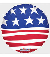 18" Modern Stars & Stripes Balloon
