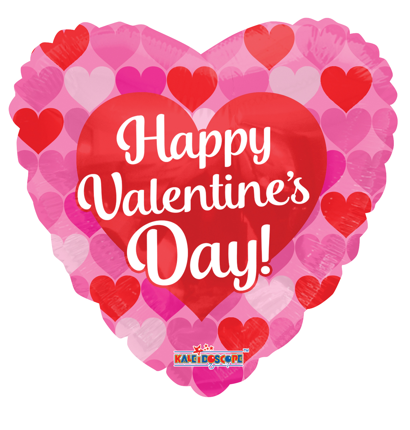 9" Airfill Only Happy Valentine's Day Many Hearts Balloon
