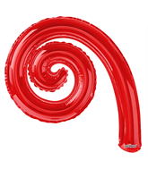 14" Airfill Only Kurly Spiral Red Balloon