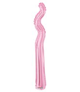 14" Airfill Only Kurly Zig Zag Pink Balloon