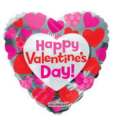 18" Happy Valentine's Day Classic Hearts