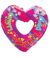 9" Airfill Only Happy Valentine's Day Colorful Shape