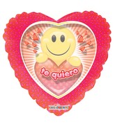 9" Airfill Only Te Quiero Smiley Balloon (Spanish)