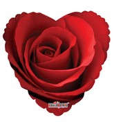 9" Airfill Only Classic Rose Balloon