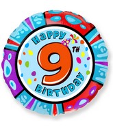 18" Round Number 9 Balloon
