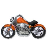 45" Motorcycle Orange Balloon