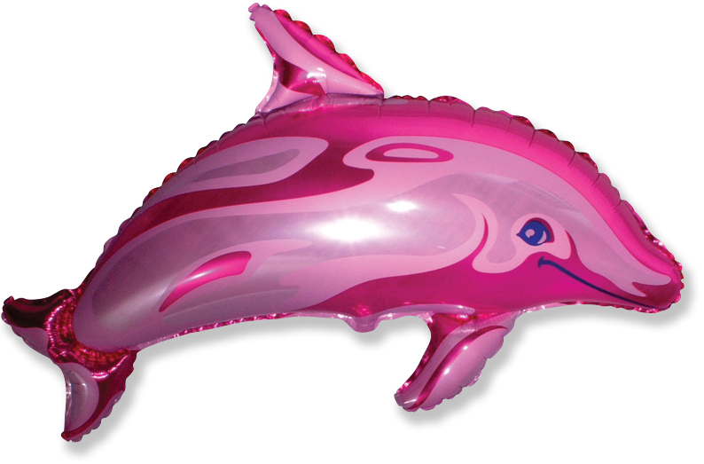 37" Dolphin Pink Balloon