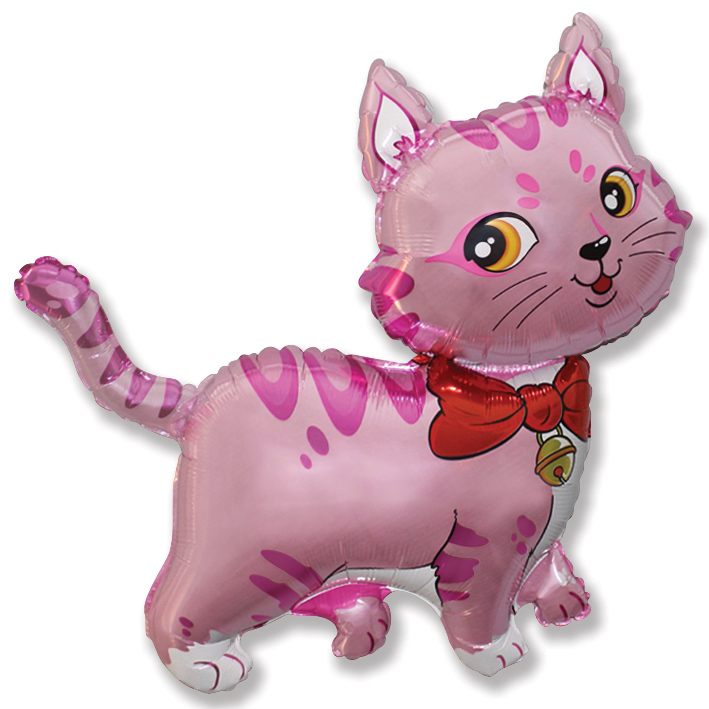 hoofdstuk salaris dump 36" Sweet Cat Balloon Pink | Bargain Balloons - Mylar Balloons and Foil  Balloons