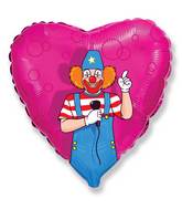 18" Mylar Balloon Party Clown