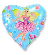 18" Fairy Blue Mylar Balloon