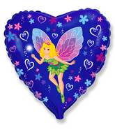 18" Lady Butterfly Mylar Balloon
