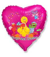 18" Sesame Street Hugs & Kisses Balloon