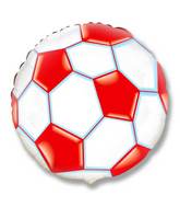 18" Soccer / Football Balloon Red