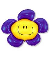 41" Violet Flower Foil Balloon