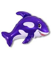 32" Whale Purple