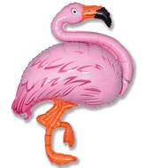 36" Pink Flamingo Foil Balloon