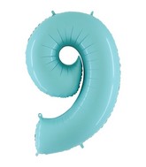 40" Megaloon Foil Shape 9 Baby Blue Balloon