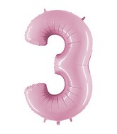40" Megaloon Foil Shape 3 Baby Pink Balloon