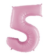40" Megaloon Foil Shape 5 Baby Pink Balloon
