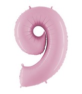 40" Megaloon Foil Shape 9 Baby Pink Balloon