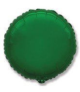 32" Jumbo Metallic Green Circle Foil Balloon