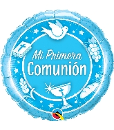 18" Comunion Azul Foil Balloon (Spanish)