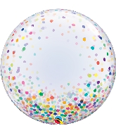 24" Deco Confetti Dots Bubble Balloon