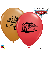5" Latex Balloons Disney Cars McQueen Assort 100 Per Bag