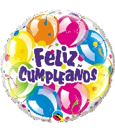 18" Feliz Cumpleaños - Globos Brilliante Balloon (Spanish)