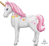 46" Airwalker Magical Unicorn Balloon Packaged