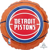 18" NBA Detroit Pistons Basketball Balloon