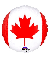 18" Canada Flag Mylar Balloon