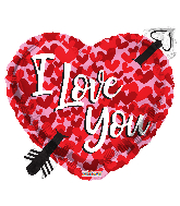 18" Love Arrow Shape Foil Balloon