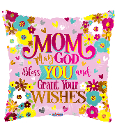 18" Mom God Bless You Foil Balloon