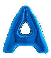 40" Foil Shape Megaloon Balloon Letter A Blue