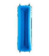 40" Foil Shape Megaloon Balloon Letter I Blue