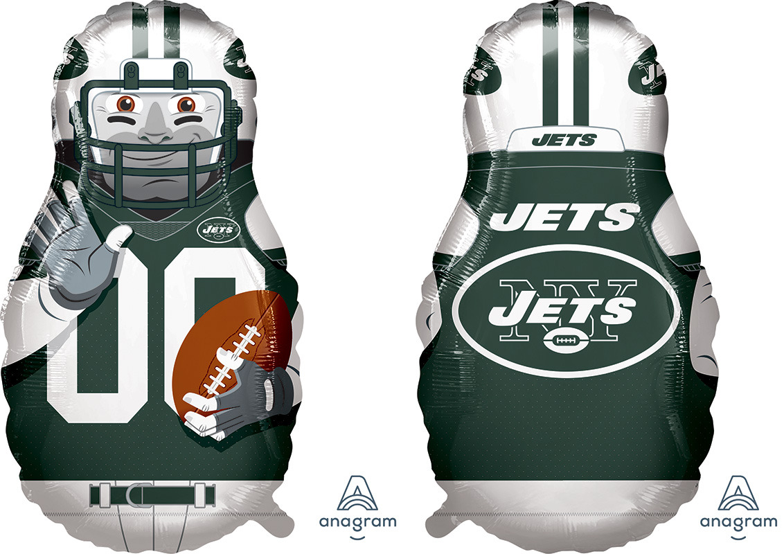 39" NFL Football Player New York Jets Foil Balloon Bargain Balloons