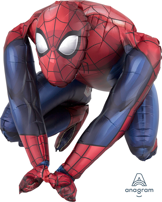 15" Airfill Only Sitting Spider-Man Foil Balloon