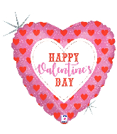 18" Holographic Valentine Hearts & Arrows Foil Balloon