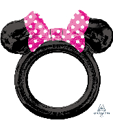 29" Airfill Only Minnie Mouse Frame Foil Balloon