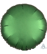 18" Satin Luxe Emerald Circle Foil Balloon