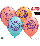 11" Latex Balloons Star Wars: 25 Per Bag Assorted