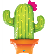 39" Potted Cactus Foil Balloon