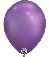 7" Chrome Purple 100 Count Qualatex Latex Balloons