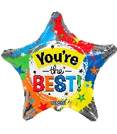 18" You're The Best Star Foil Balloon